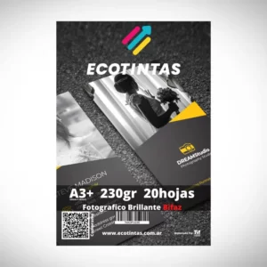 Papel Fotografico A3+ Bifaz 230g/m² 20 Hojas