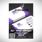Papel Fotografico A3+ Brillante 260g/m² 20 Hojas