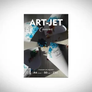 Papel Texturado A4 Canvas Brillante Tramado de Algodón 230g/m² 50 Hojas