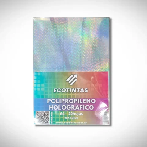 Polipropileno Adhesivo Holografico Mix Tejido A4 x 20 hjs