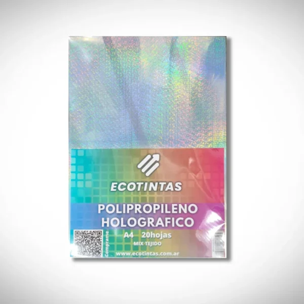 Polipropileno Adhesivo Holografico Mix Tejido A4 x 20 hjs