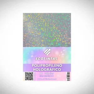 Papel Polipropileno A4 Adhesivo Holografico Cielo Estrellado 20 Hojas