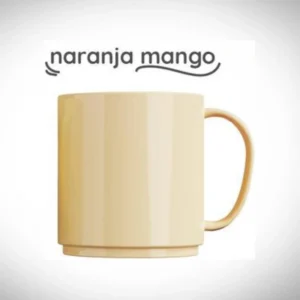 Taza Polimero Naranja Mango por Unidad