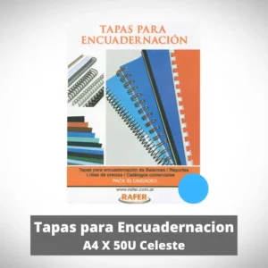 Tapas Para Encuadernar PP A4 Celeste X 50