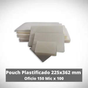 Pouch Plastificado Oficio 150 Mic paq x 100 un