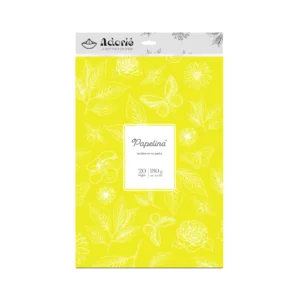 Papelina A4 180g/m² 20 Hojas Amarillo Fluor