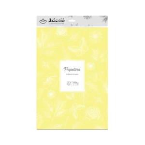 Papelina A4 180g/m² 20 Hojas Amarillo Pastel