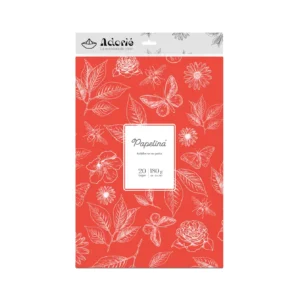 Papelina A4 180g/m² 20 Hojas Rojo Tomate