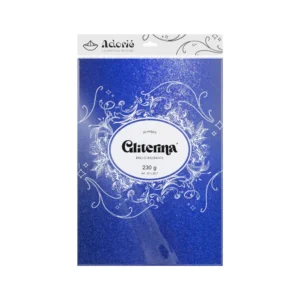 Gliterina A4 230g/m² 20 Hojas Azul