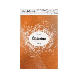 Gliterina A4 230g/m² 20 Hojas Bronce