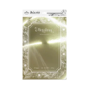 Metalina A4 230g/m² 10 Hojas Dorado Claro