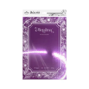 Metalina A4 230g/m² 10 Hojas Morado Brillante