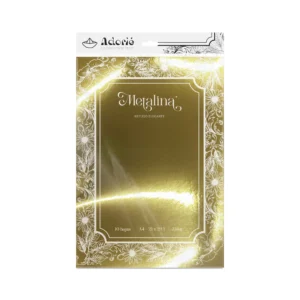 Metalina A4 230g/m² 10 Hojas Oro Moneda