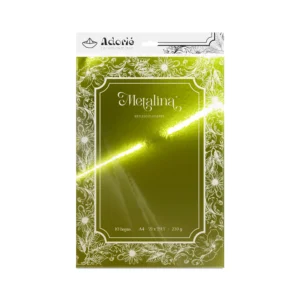 Metalina A4 230g/m² 10 Hojas Verde Ocre