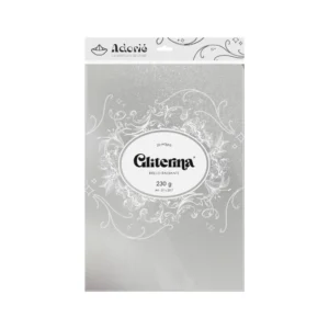 Gliterina A4 230g/m² 20 Hojas Blanco fino