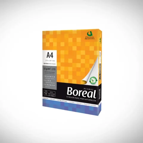 Resma Boreal A4 90g/m² 500 Hojas