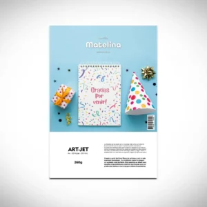 Papel Matelina A4 Doble Faz 260g/m² 50 Hojas