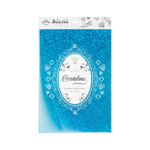 Cristalina A4 10hjs 230grs Celeste Zafiro