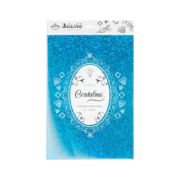 Cristalina A4 10hjs 230grs Celeste Zafiro