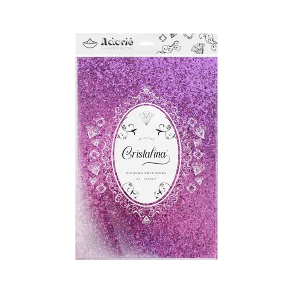 Cristalina A4 10hjs 230grs Rosa Amatista