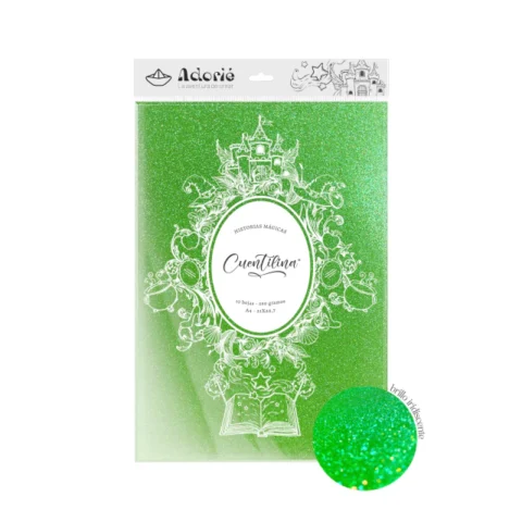 Cuentilina A4 Verde Manzana Encantada