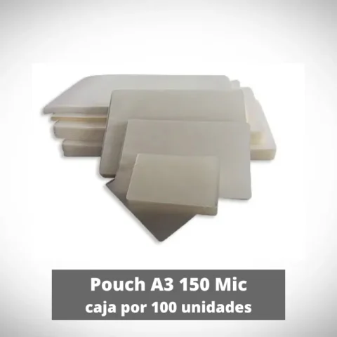 Pouch Plastificado A3 150 Mic x 100