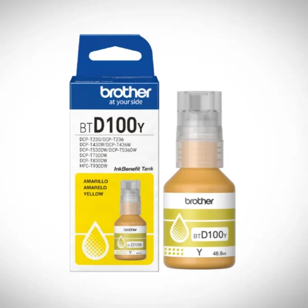 Tinta Brother BTD100 Amarillo