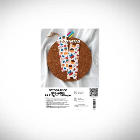 Papel Fotográfico A4 Brillo 115g/m² 100 Hojas