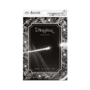 Metalina A4 230g/m² 10 Hojas Negro