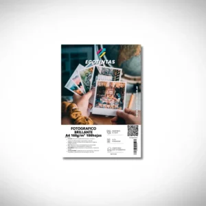 Papel Fotografico Brillante A4 160g/m² 100 Hojas