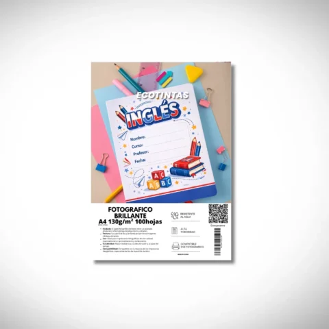 Papel Fotográfico A4 Brillo 130g/m² 100 Hojas