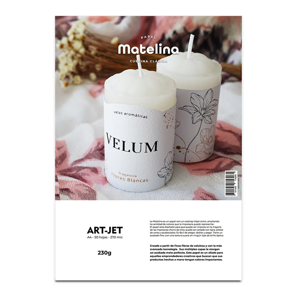 Matelina Texturada Cuerina Clasica 230gr 50hjs A4